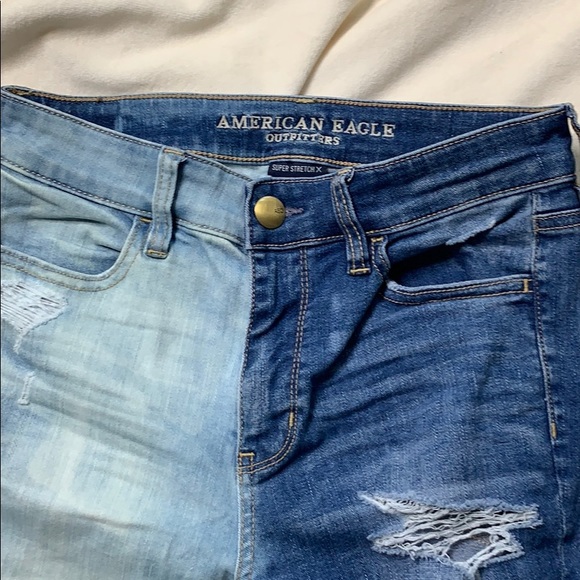 American Eagle Half Bleached Jeans - Picture 2 of 5